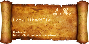 Lock Mihaéla névjegykártya